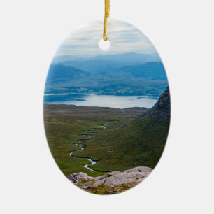 Adorno De Cerámica Paisaje típico de las tierras altas escocesas - Es