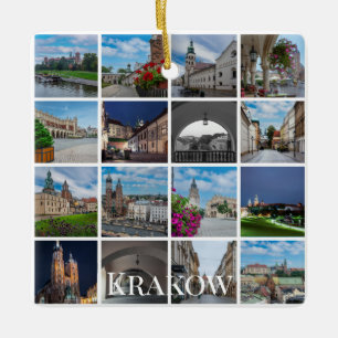 Adorno De Cerámica Paisajes del casco antiguo de Cracovia, Polonia