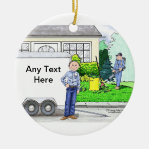 Adorno De Cerámica Paisajista - Hombre