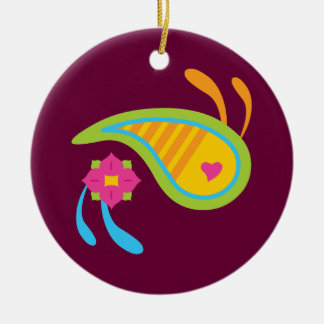 Adorno De Cerámica Paisley Fun