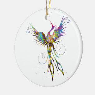 Adorno De Cerámica Pájaro de Phoenix