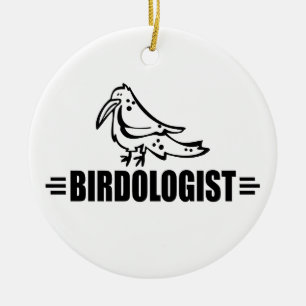 Adorno De Cerámica Pájaro Divertido
