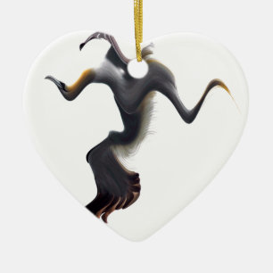 Adorno De Cerámica Pájaro marino abstracto