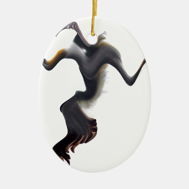 Adorno De Cerámica Pájaro marino abstracto (Frente)