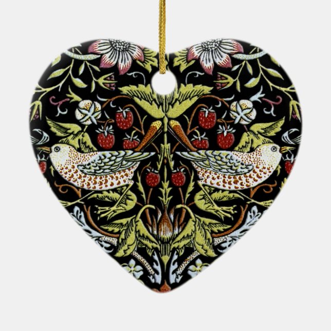 Adorno De Cerámica Pájaros y flores 2 de William Morris actualizados (Atrás)