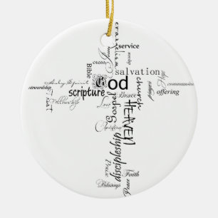 Adorno De Cerámica Palabras cristianas