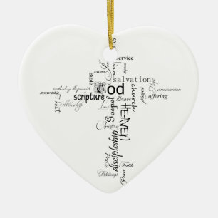 Adorno De Cerámica palabras cristianas