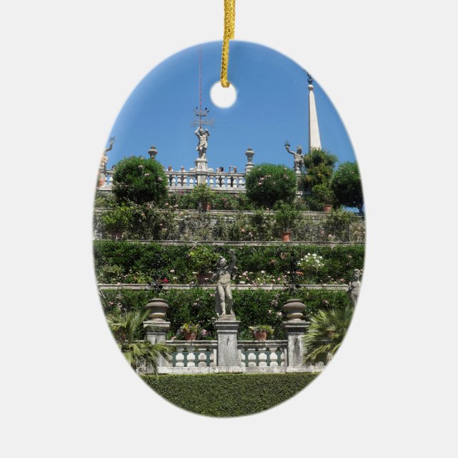 Adorno De Cerámica Palacio Borromeo en Stresa, Italia (Frente)