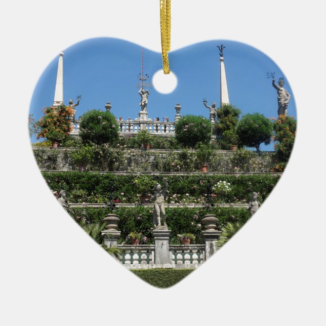 Adorno De Cerámica Palacio Borromeo en Stresa, Italia (Frente)