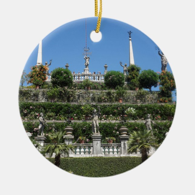 Adorno De Cerámica Palacio Borromeo en Stresa, Italia (Frente)