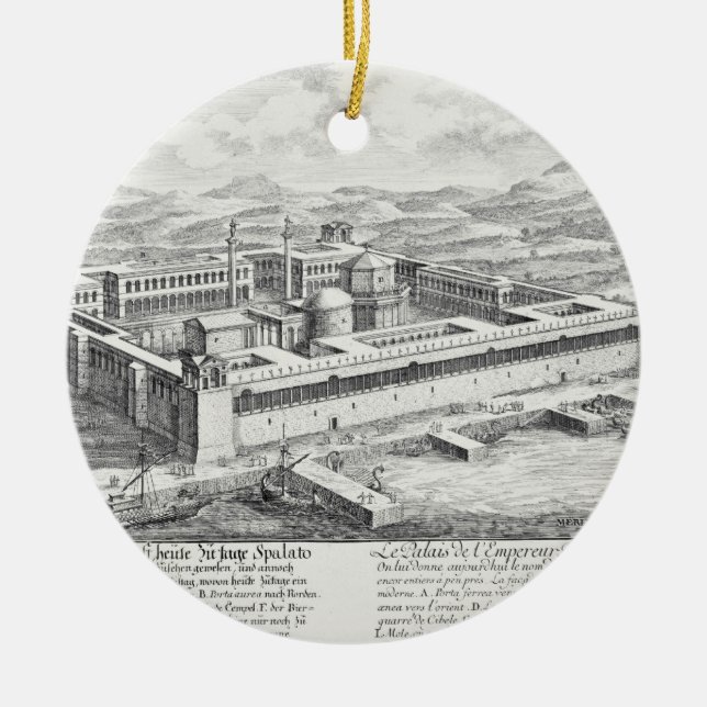 Adorno De Cerámica Palacio de Diocletian (245-313), fractura, (Frente)