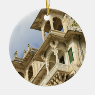 Adorno De Cerámica Palacio de la Ciudad, Udaipur, Rajasthan, India