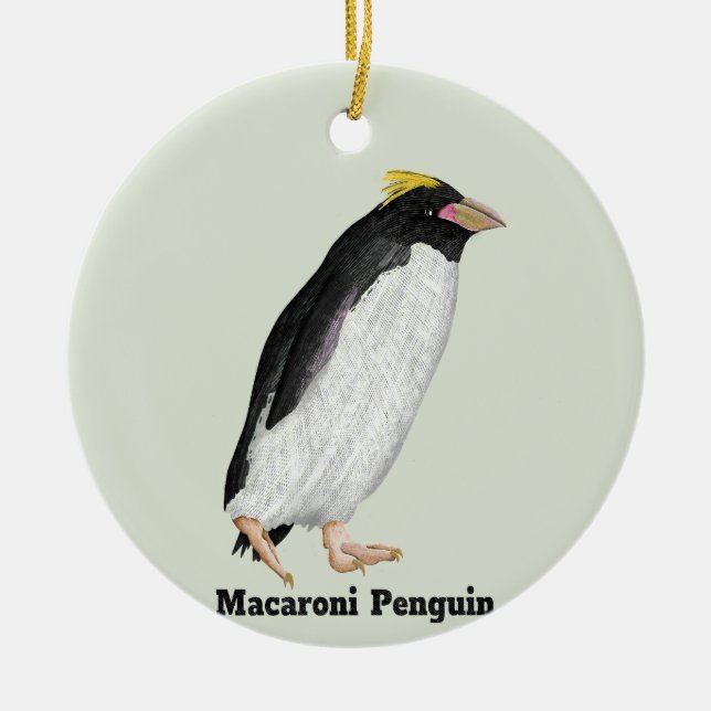 Adorno De Cerámica Palaeeudyptes Extinct Penguin (Frente)