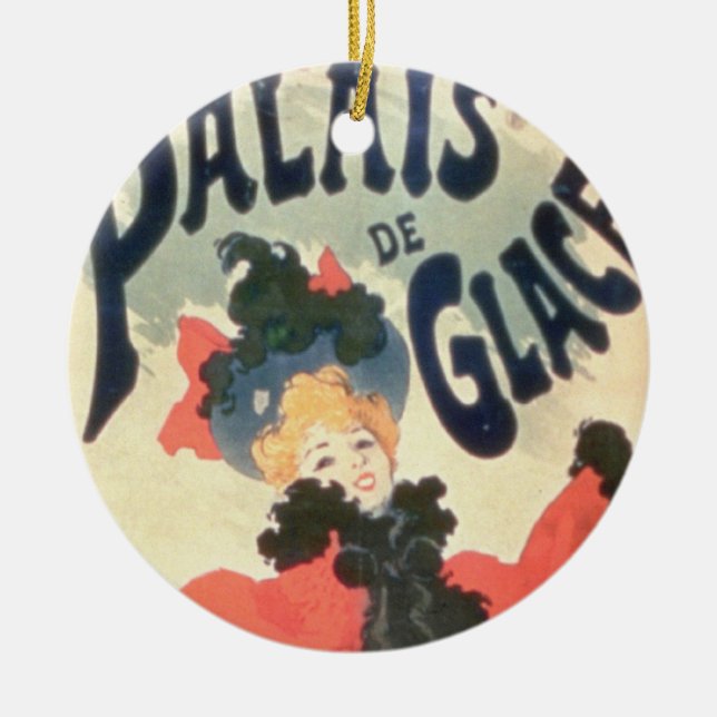 Adorno De Cerámica Palais de Glace, campeones Elysees, París, 1894 (Frente)