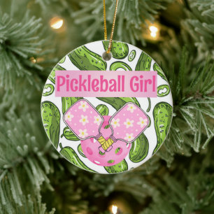 Adorno De Cerámica Palas de Pickleball Personalizadas con Estilo Feme