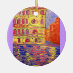 Adorno De Cerámica palazzos coloridos de Venecia
