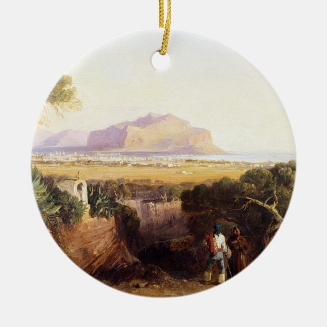 Adorno De Cerámica Palermo, Sicilia, 1847 (aceite en lona) (Frente)