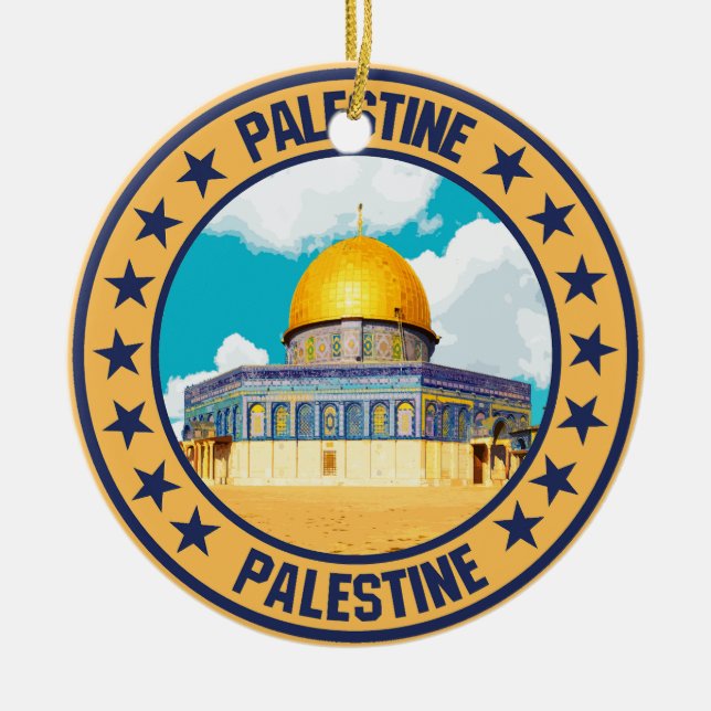 Adorno De Cerámica Palestina (Frente)