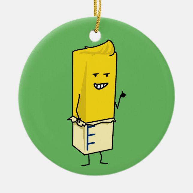 Adorno De Cerámica Palillo mantecoso untado con mantequilla de los (Frente)