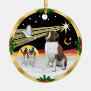 Adorno De Cerámica Paloma de Navidad - San Bernardo