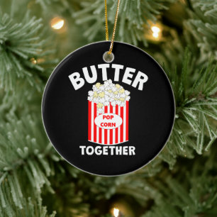 Adorno De Cerámica Palomitas de maíz para película BUTTER Together