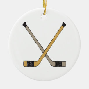 Adorno De Cerámica Palos de hockey