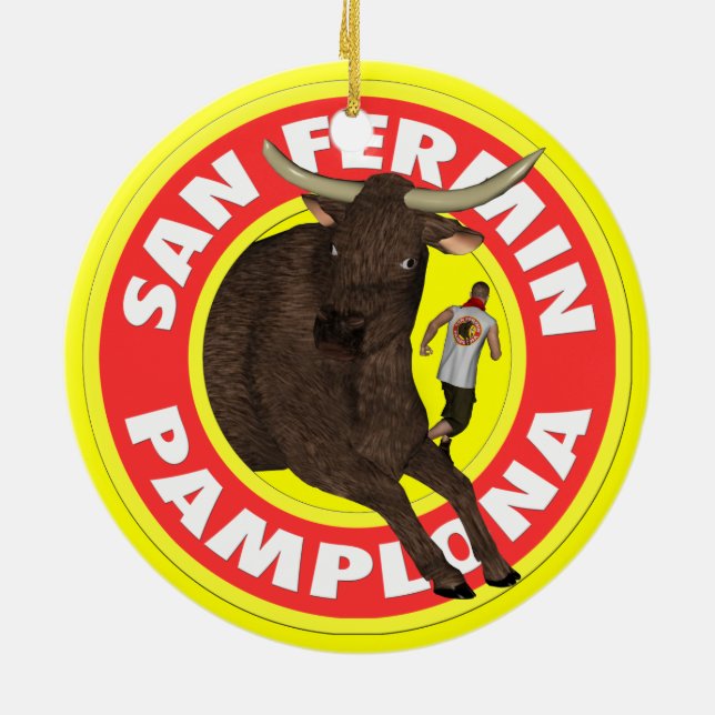 Adorno De Cerámica Pamplona - San Fermín (Atrás)