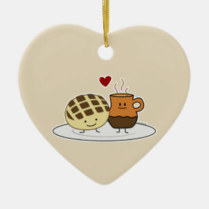 Adorno De Cerámica Pan dulce de pan caliente Pan dulce mexicano conch