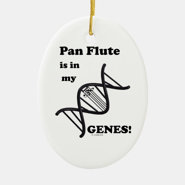 Adorno De Cerámica Pan Flute en mis genes (Frente)