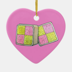 Adorno De Cerámica Panadería británica de pastelitos de mariscos de B