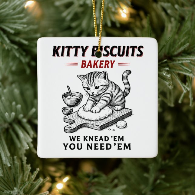 Adorno De Cerámica Panadería Kitty Biscuits (Árbol)