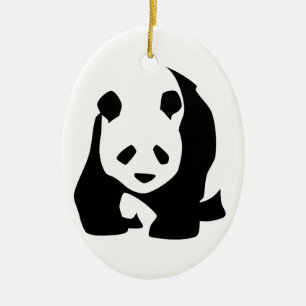 Adorno De Cerámica Panda
