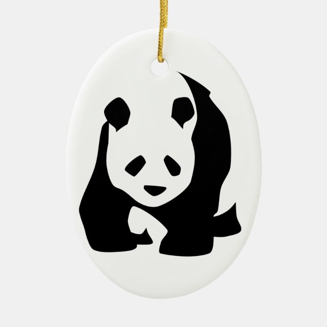 Adorno De Cerámica Panda (Frente)