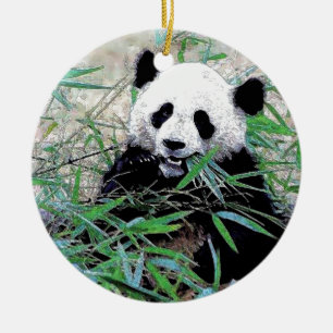 Adorno De Cerámica Panda