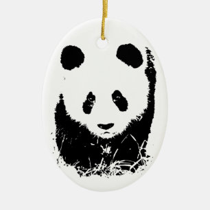 Adorno De Cerámica Panda