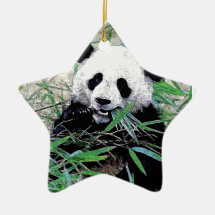 Adorno De Cerámica Panda