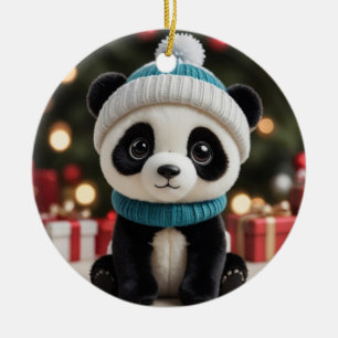 Adorno De Cerámica Panda de vacaciones
