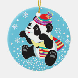 Adorno De Cerámica panda del dibujo animado