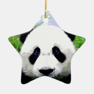Adorno De Cerámica Panda Eyes