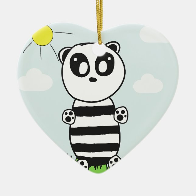 Adorno De Cerámica Panda Kids (Frente)