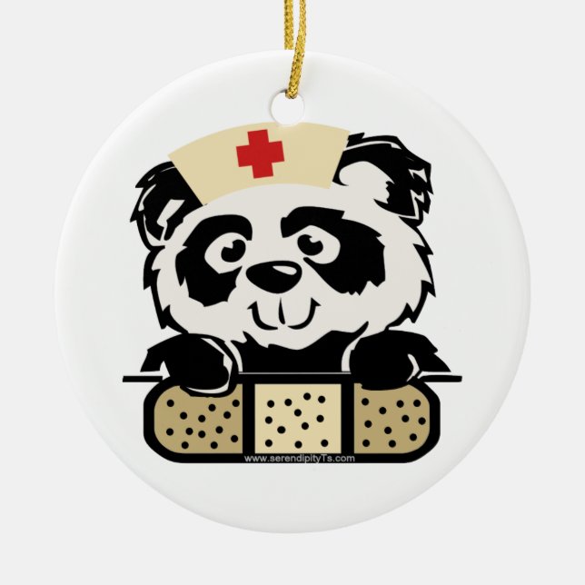 Adorno De Cerámica Panda Nurse (Frente)