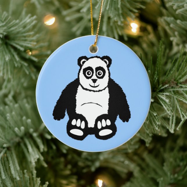 Adorno De Cerámica Panda Ornament (Árbol)