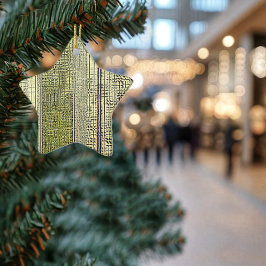 Adorno De Cerámica Paneles dorados