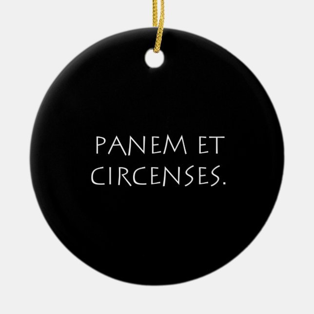 Adorno De Cerámica Panem et circenses (Frente)