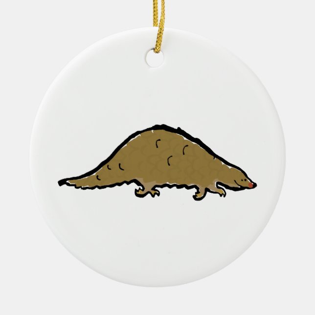 Adorno De Cerámica pangolin (Frente)