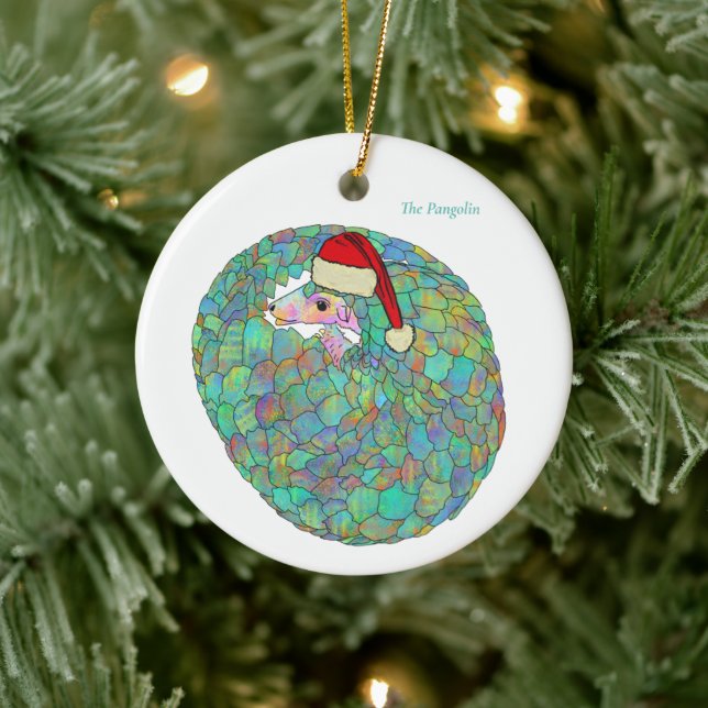 Adorno De Cerámica Pangolin Cute Peligro (Árbol)