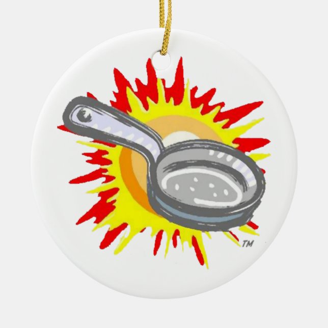 Adorno De Cerámica Panorama de friado de guijarros pandilleros (Frente)