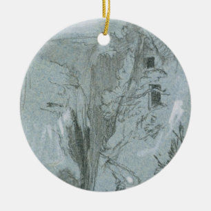 Adorno De Cerámica Pantalica, de 'vistas de Sicilia (tiza y aguazo