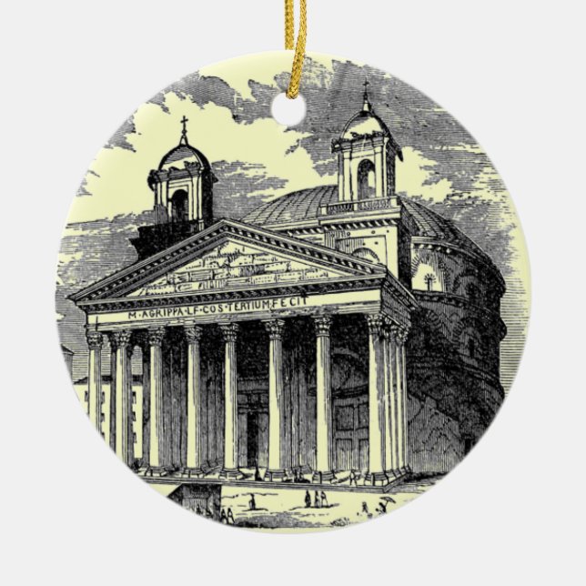 Adorno De Cerámica Pantheon Ornament (Frente)