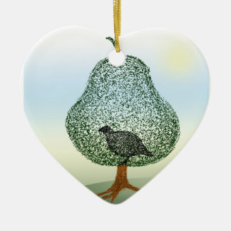 Adorno De Cerámica Pañuelo En El Corazón De Un Navidad De Árbol Par